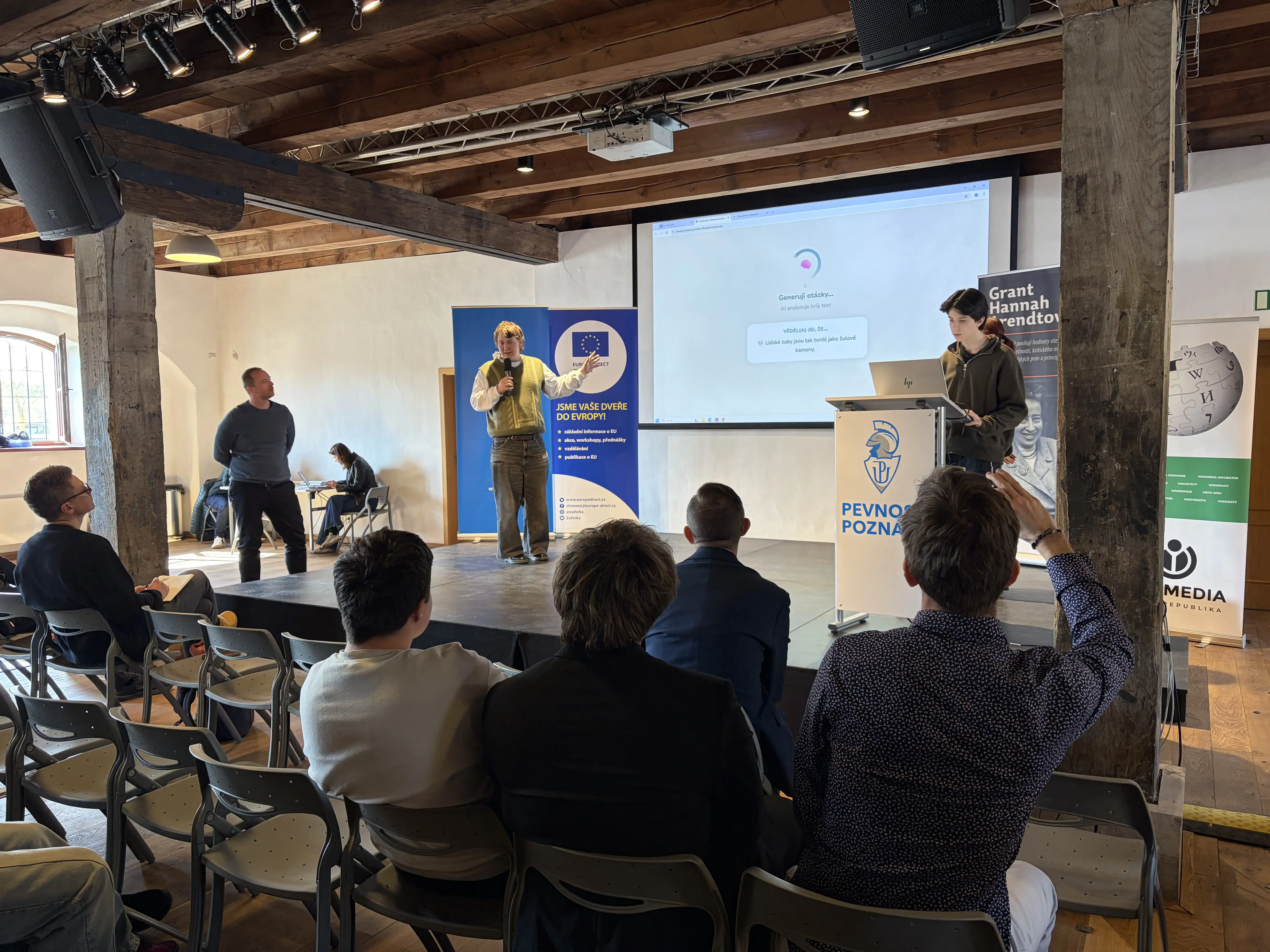 Prezentace výsledků jednoho ze studentských týmů