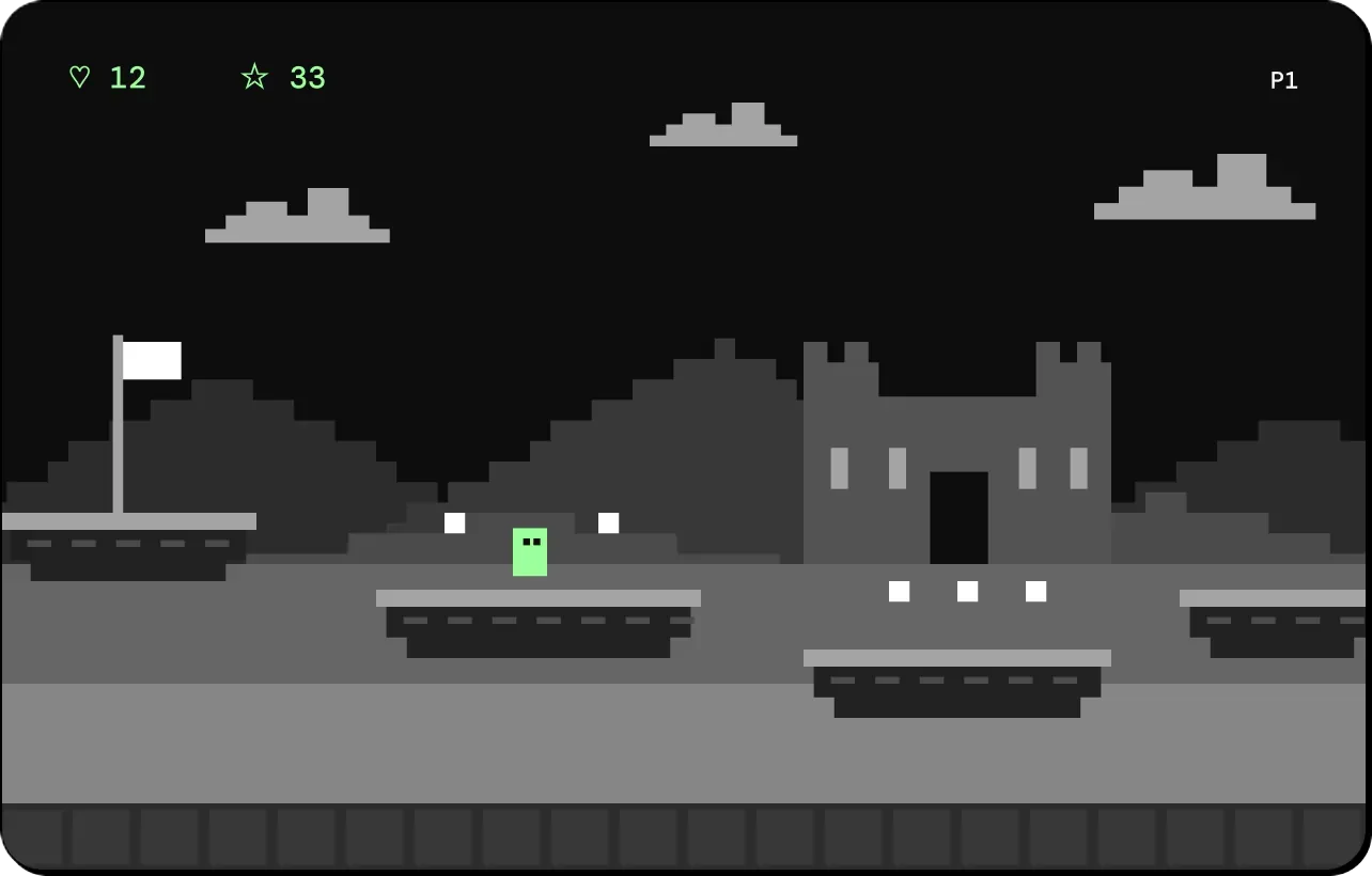 A pixel platform game