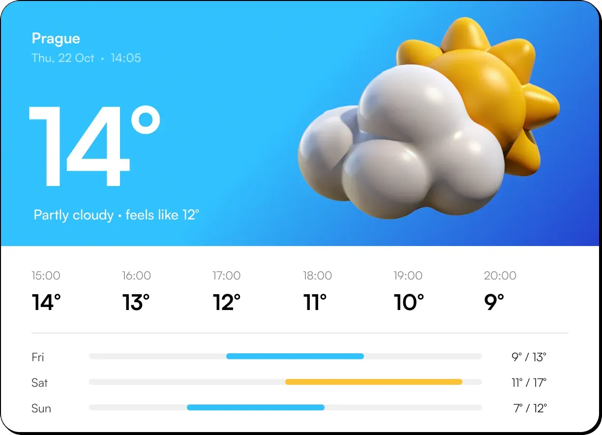 A weather app