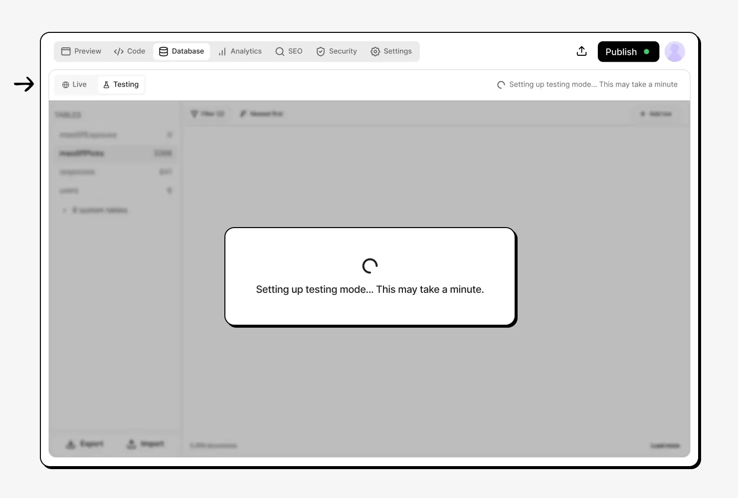 Macaly připravuje testovací kopii databáze